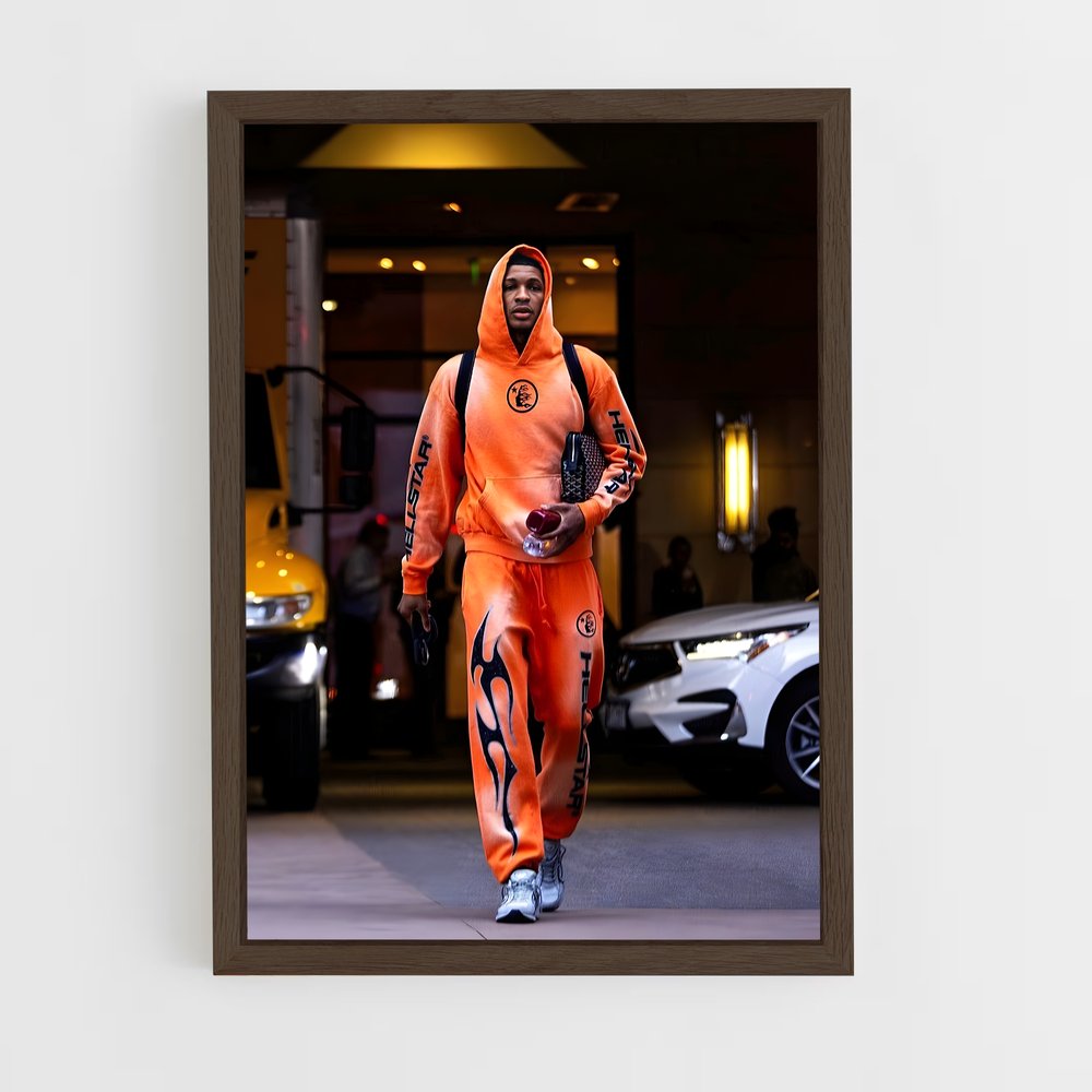 Poster Orange Street Vibe – affiche Basketball (vue 5)